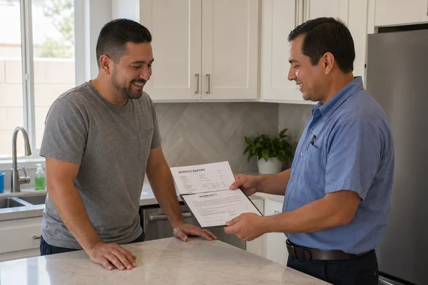 Tankless Water Heater Maintenance warranty handover